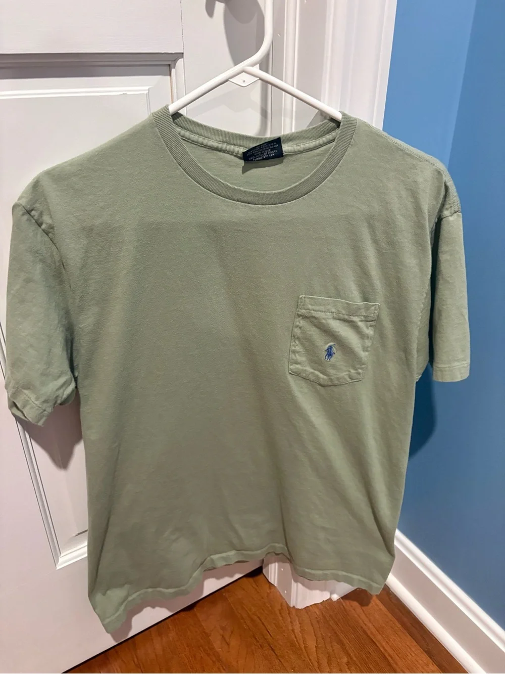 Ralph Lauren Sage Green Short-Sleeve Pocket Tee